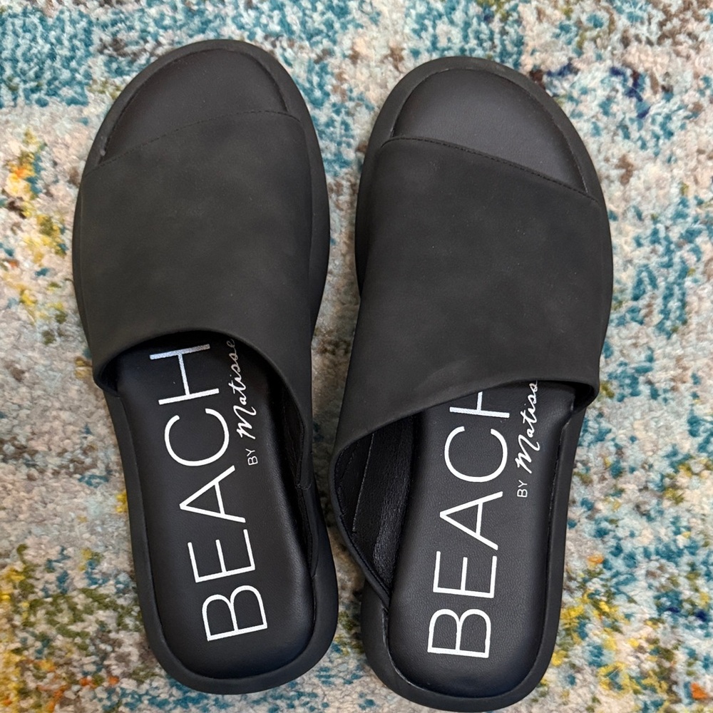 Beach by Matisse Black Women's Sandals size 7m New without box.